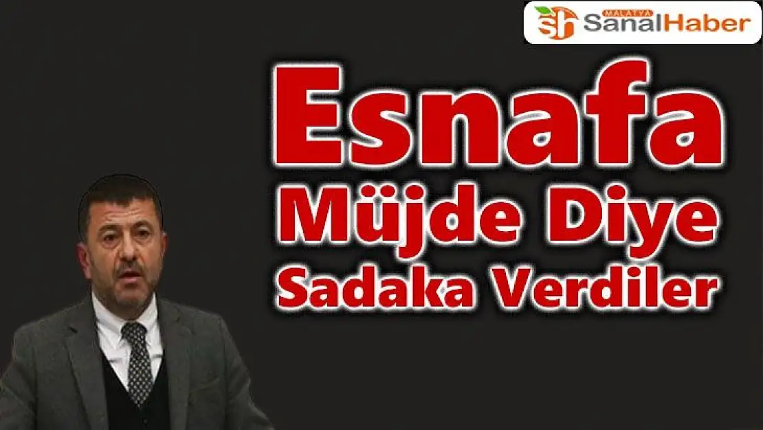Esnafa Müjde Diye Sadaka Verdiler