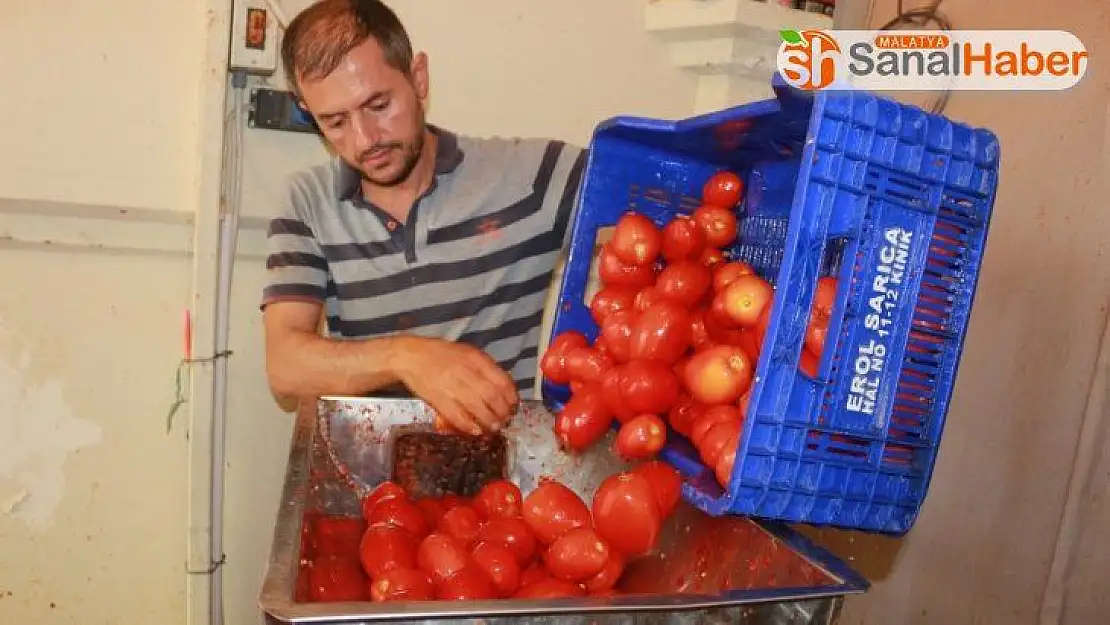 Ev yapımı salça sezonu başladı