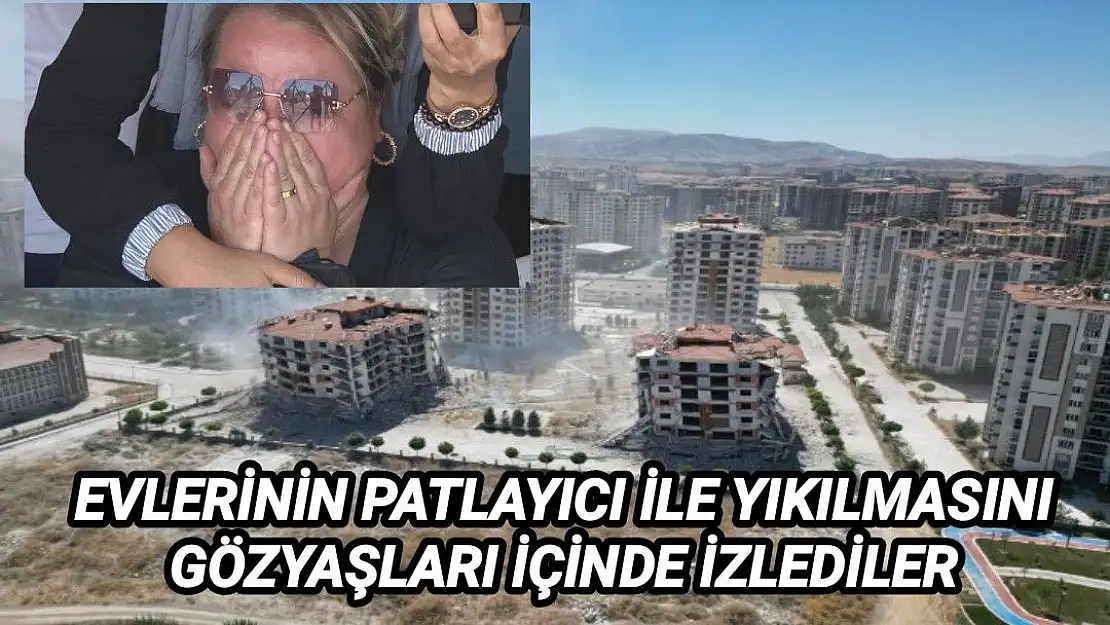 Evlerinin patlayıcı ile yıkılmasını gözyaşları içinde izlediler