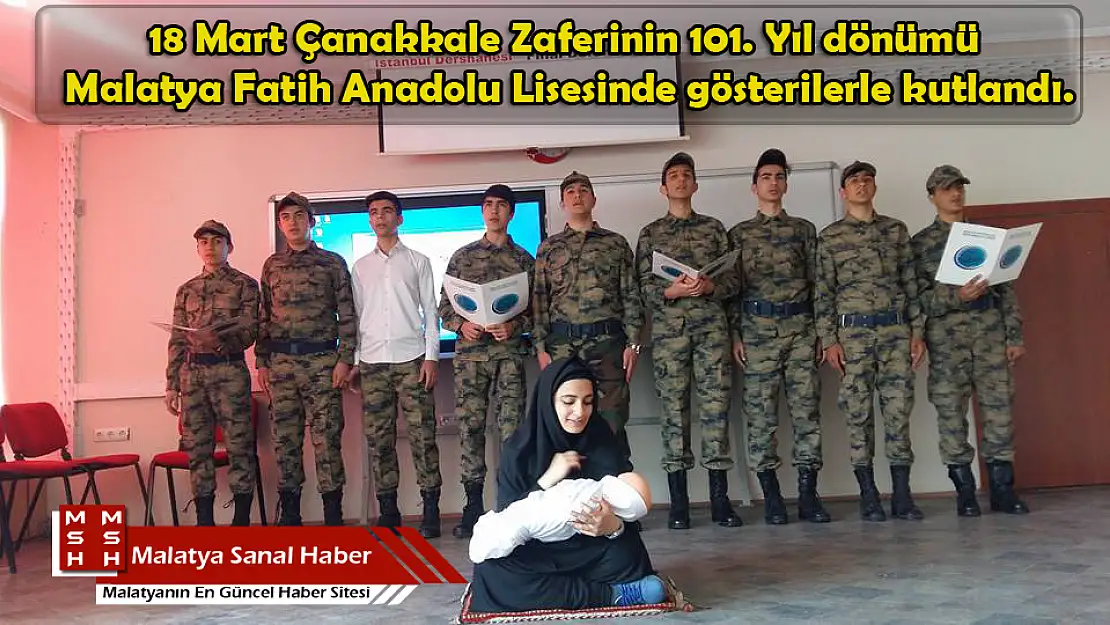 Fatih Anadolu Lisesinde 18 Mart Çanakkale Zaferi Kutlandı