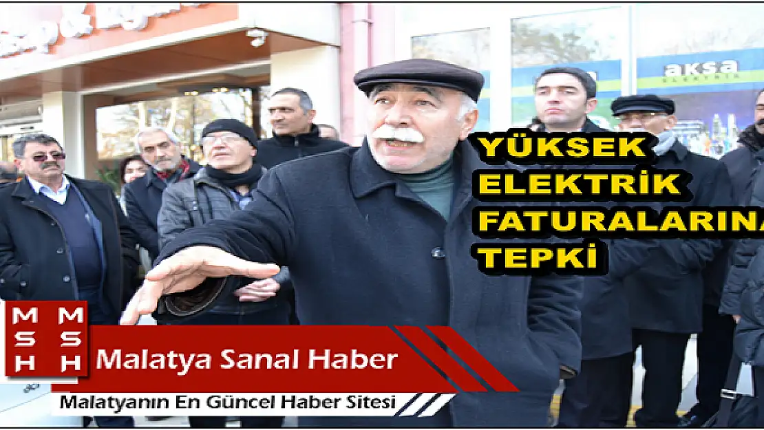 KİRAZ, ELEKTRİK FATURASINI YAKARAK TEPKİ GÖSTERDİ