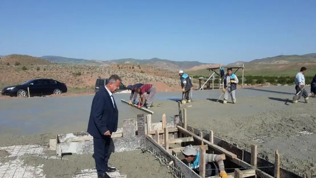 KİLİT PARKE TAŞI ÜRETİM TESİSİNİN TEMELLERİ ATILDI