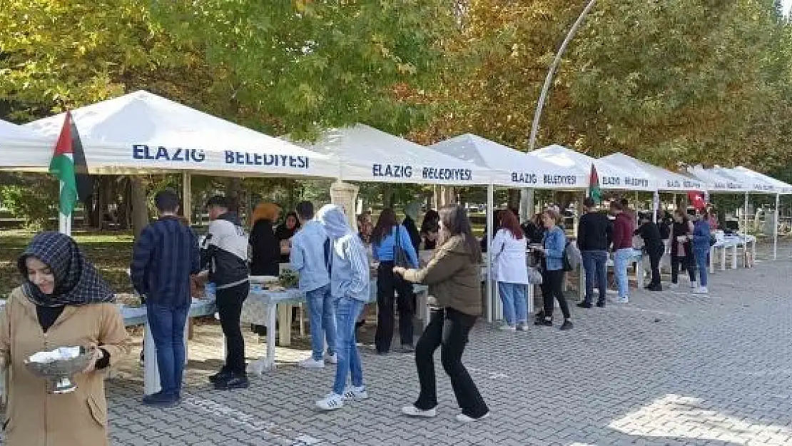 'Fırat Üniversitesi Kadın Kolları´ndan Filistin´e yardım etkinliği'