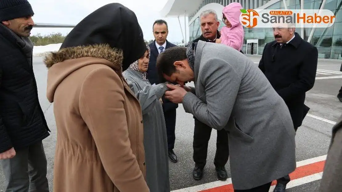 Fırtına nedeniyle şehit cenazesi Tokat'a indirilemedi