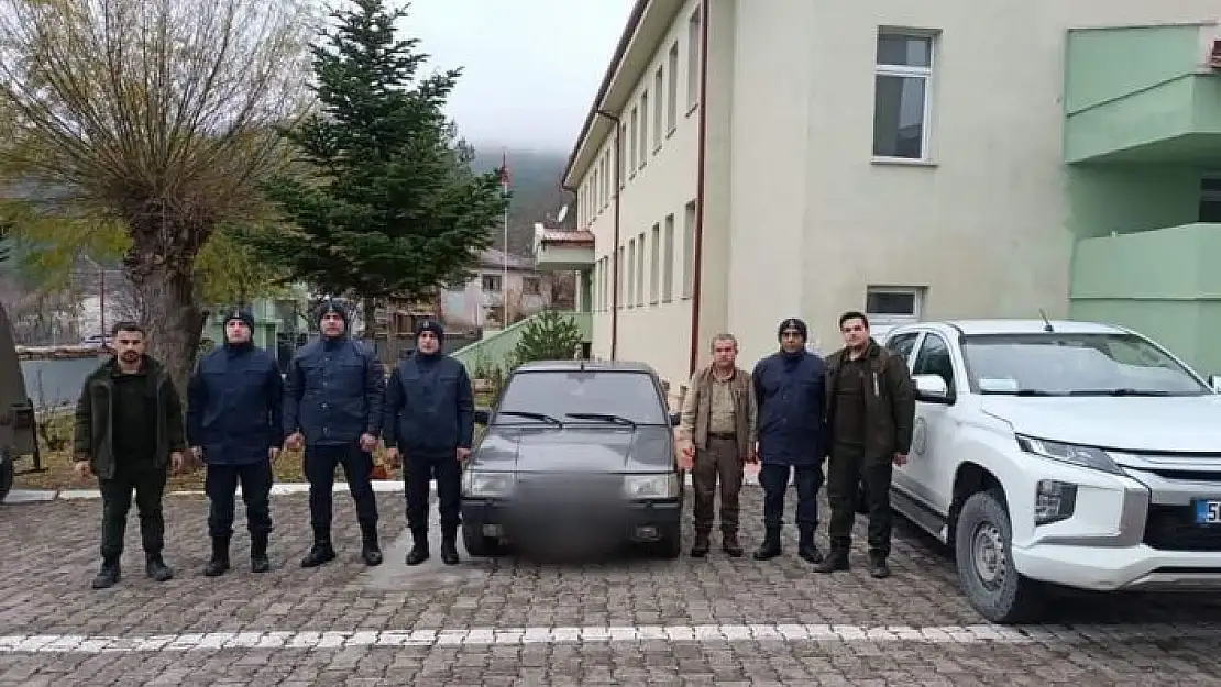 'Gece avı yapan şahısların otomobiline el konuldu'