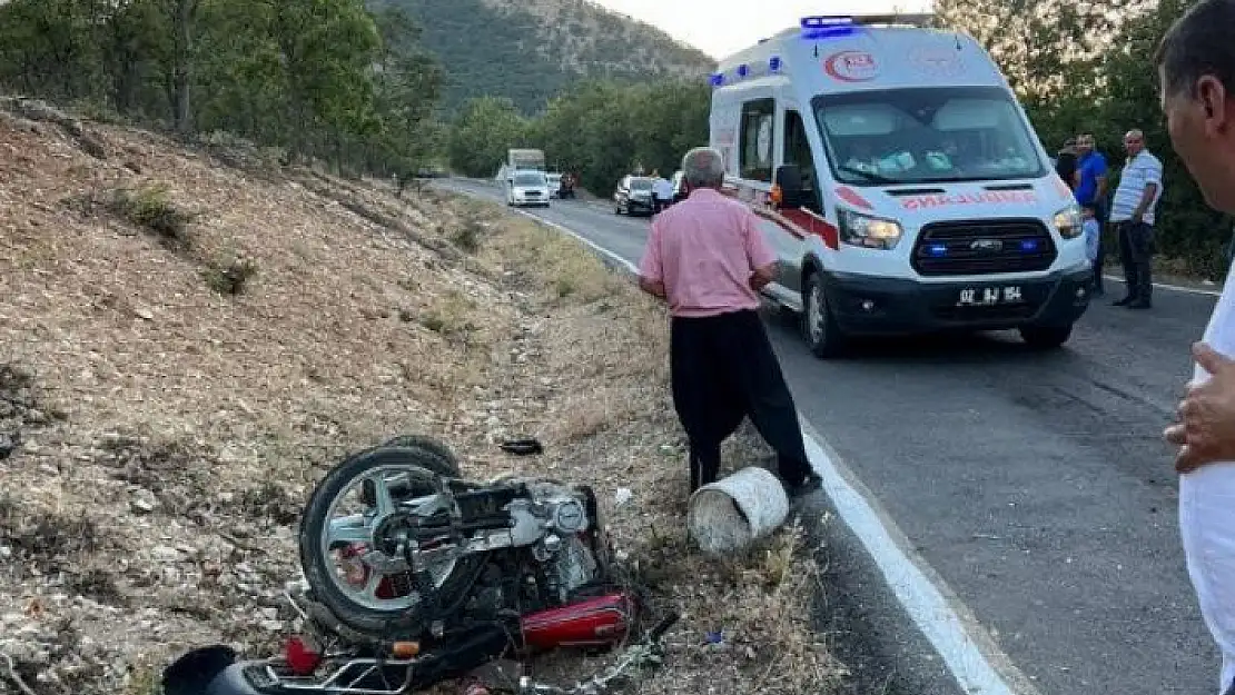 'Gelin aracının çarptığı motosiklet sürücüsü ağır yaralandı'