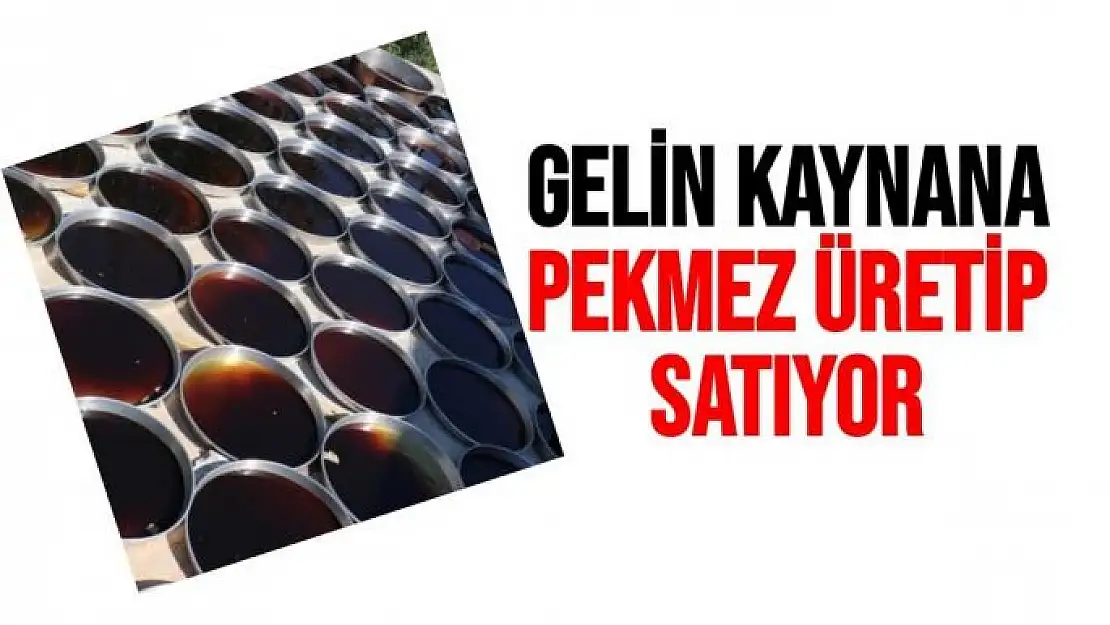 Gelin kaynana pekmez üretip satıyor