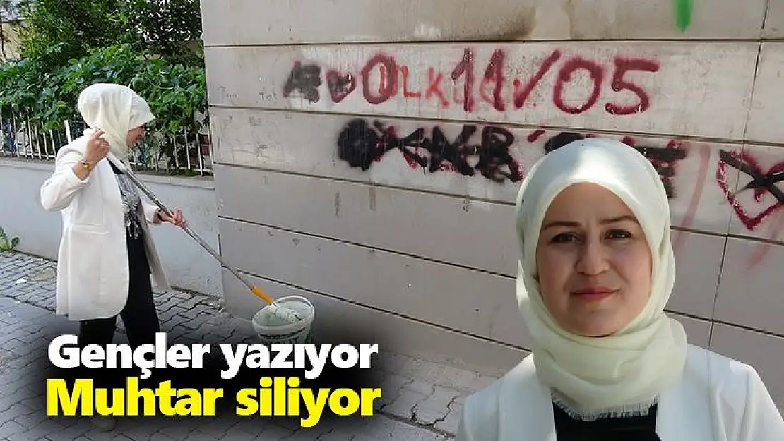 Gençler yazıyor muhtar siliyor