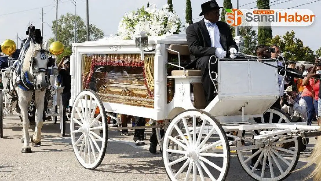 George Floyd, Houston'da son yolculuğuna uğurlandı