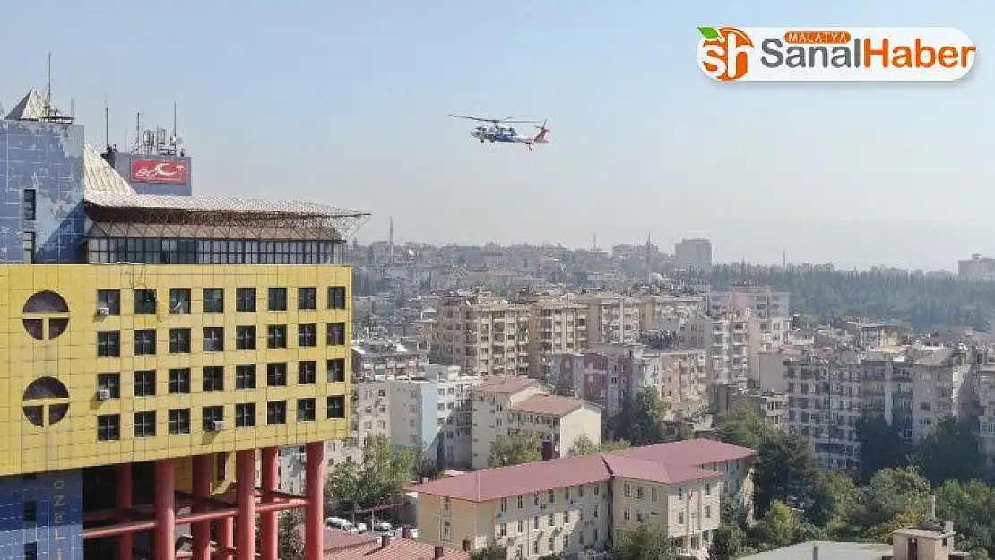 Gerçeği aratmayan helikopterli yaralı kurtarma tatbikatı