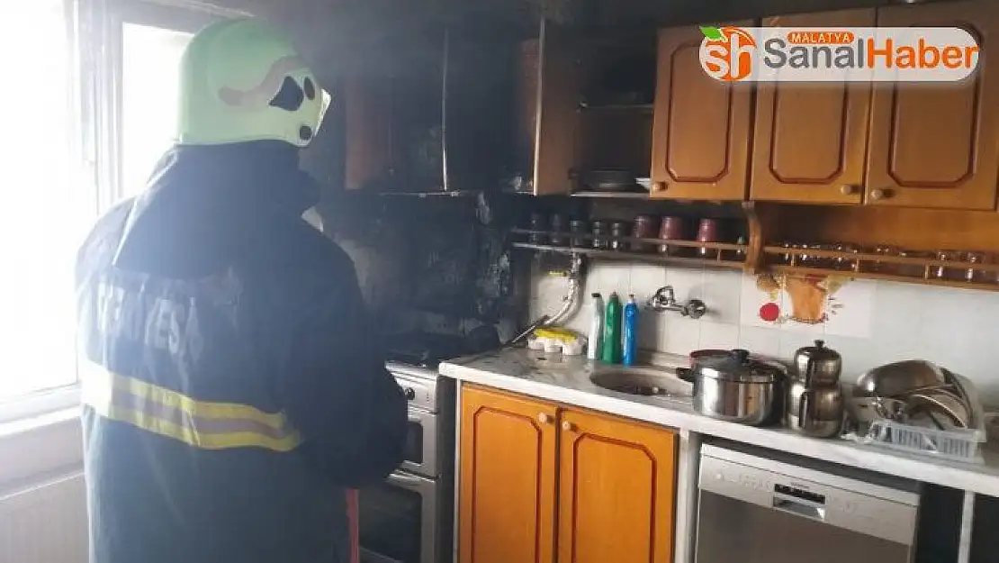 Gölbaşı ilçesinde ev yangını