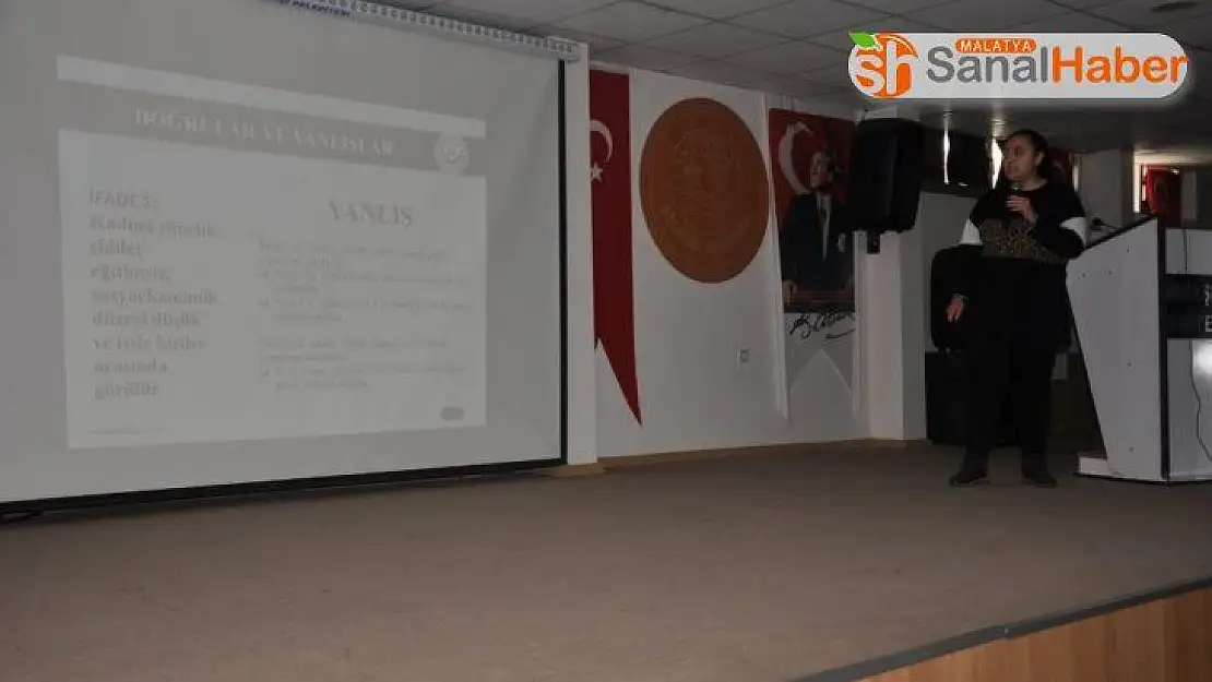 Gölbaşı ilçesinde kadına yönelik şiddet semineri