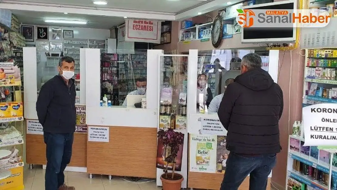Gölbaşı'nda eczanelerde korona virüsü önlemi