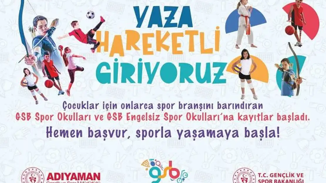 'GSB Spor okullarına kayıtlar başladı'