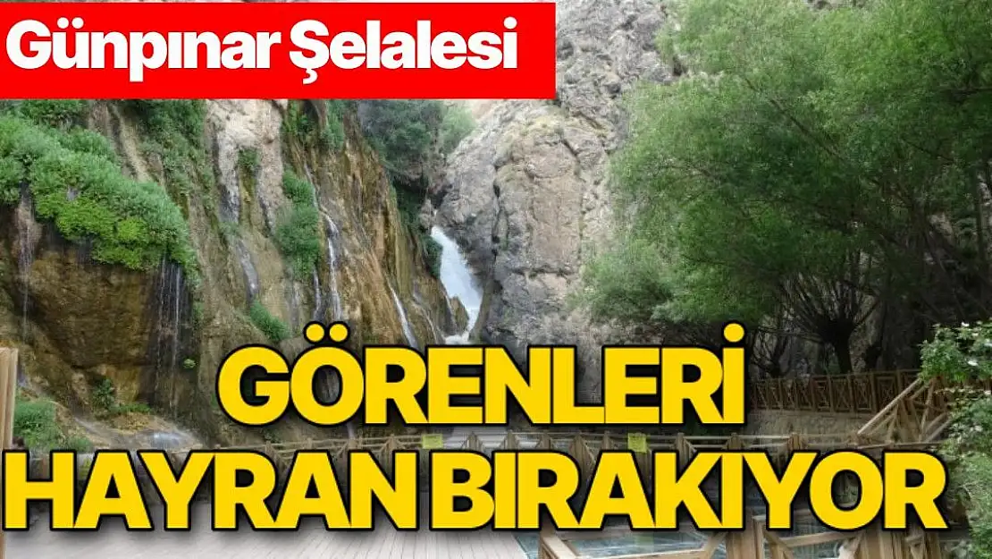 Günpınar Şelalesi görenleri hayran bırakıyor