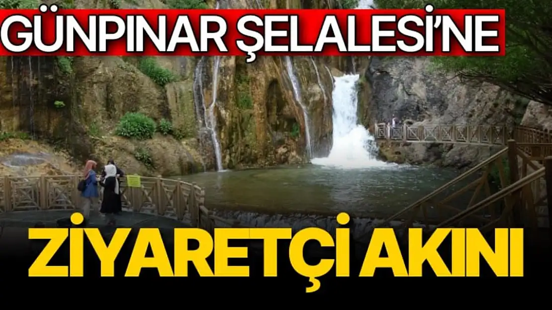 Günpınar Şelalesi´ne ziyaretçi akını