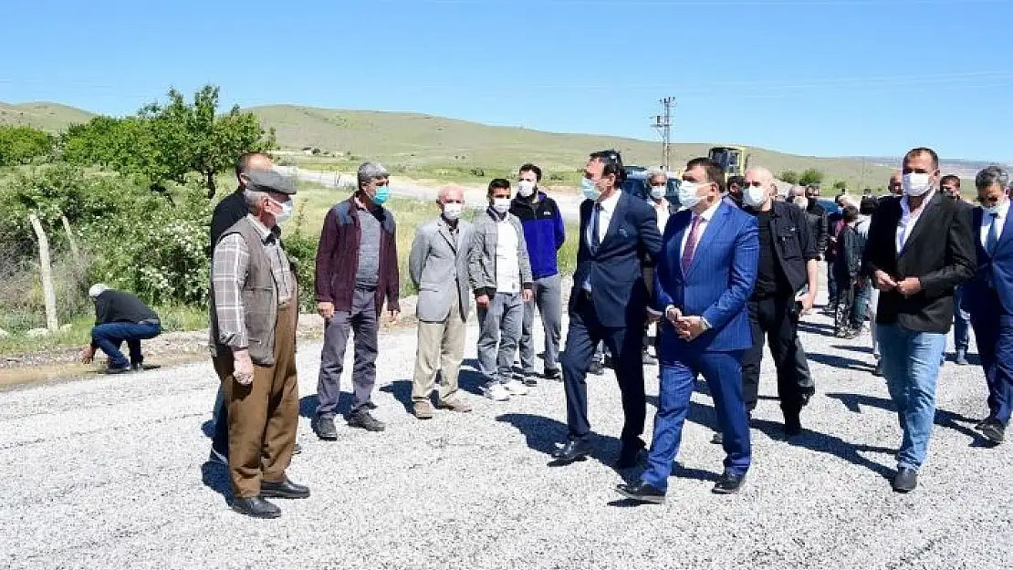 'Gürkan, asfalt çalışmalarını inceledi'