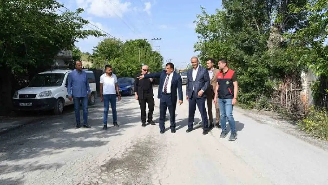 'Gürkan, Orduzu Kaldırım Mahallesinde yol çalışmalarını inceledi'