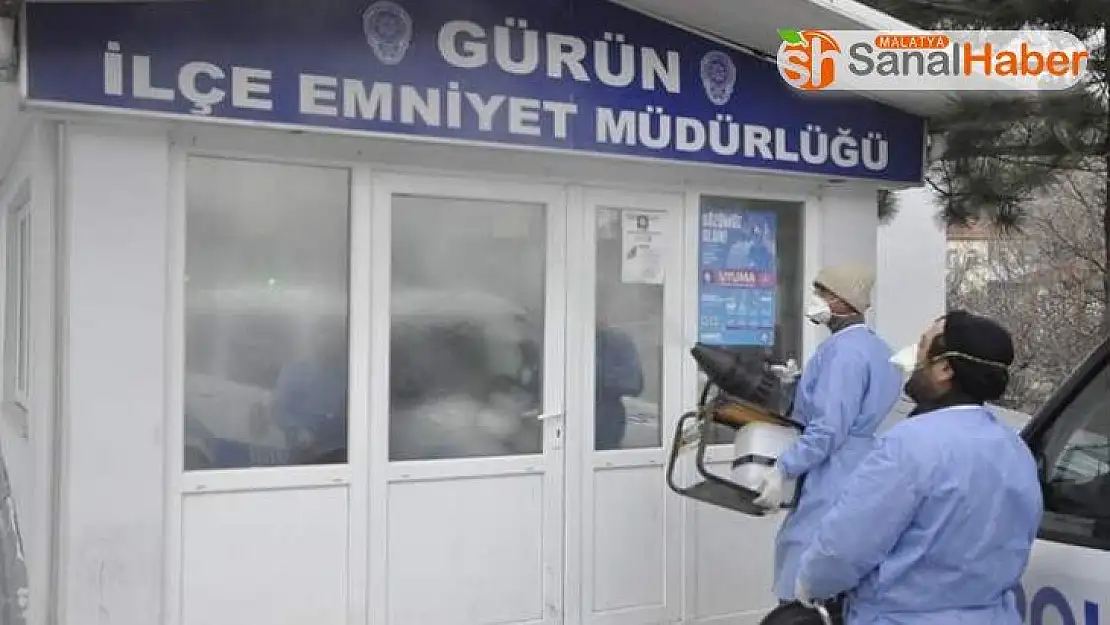 Gürün ilçesinde dezenfekte çalışmaları