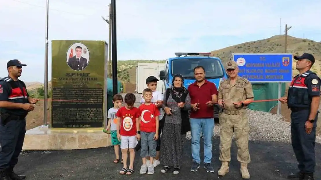 'Güvenlik noktasına şehidin adı verildi'