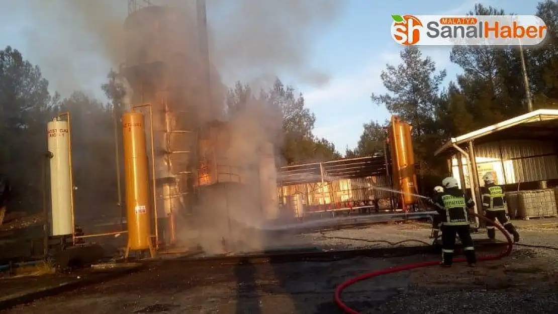 Ham petrol tankında korkutan yangın