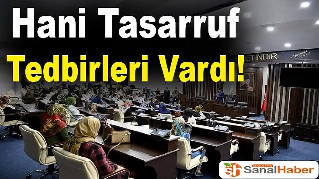 Hani Tasarruf Tedbirleri Vardı!