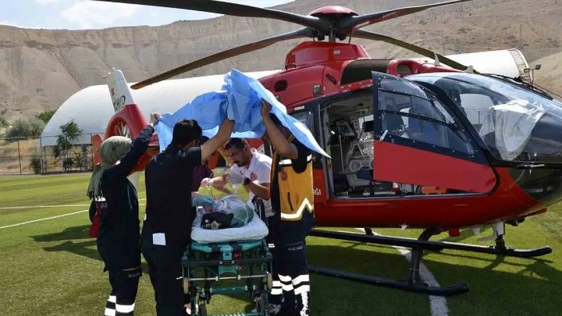 'Hava ambulansı yeni doğan bebek için havalandı'