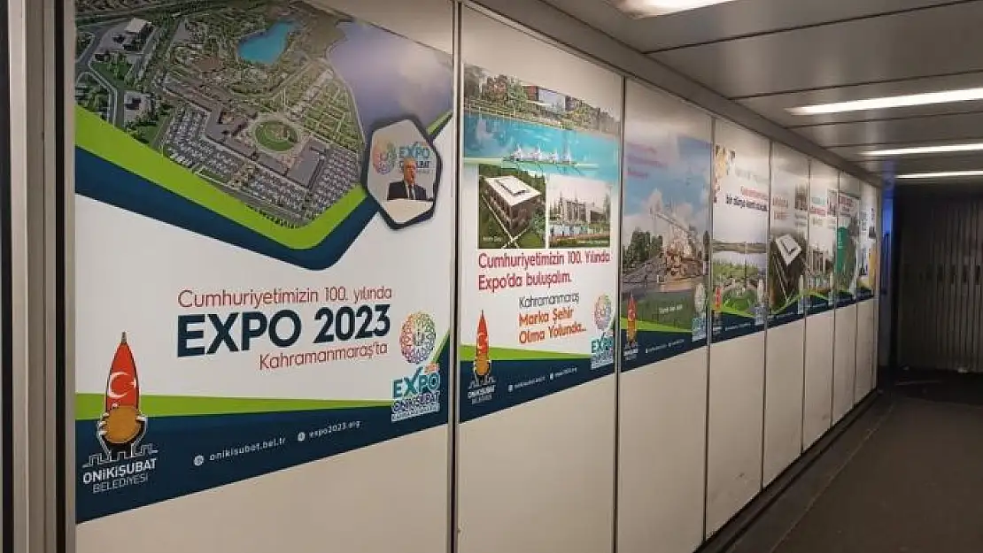 'Havalimanlarına EXPO 2023 Onikişubat ve Kahramanmaraş afişleri asıldı'