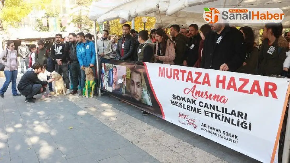 Hayatını kaybeden hayvan sever Murtaza'nın anısına mama dağıtıldı