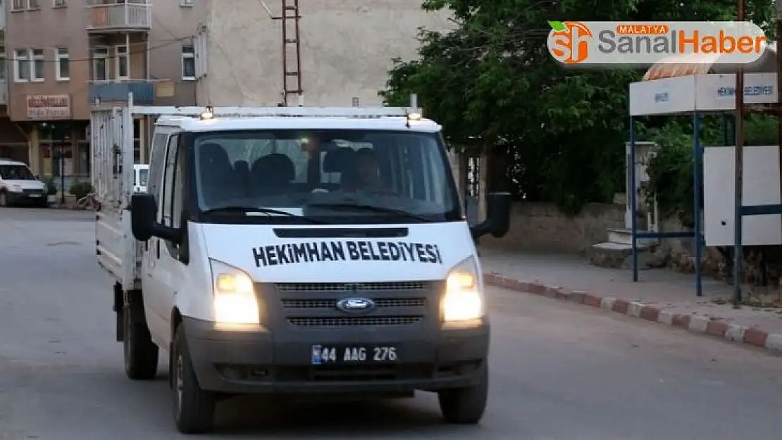 Hekimhan Belediyesi'nden ilaçlama çalışması