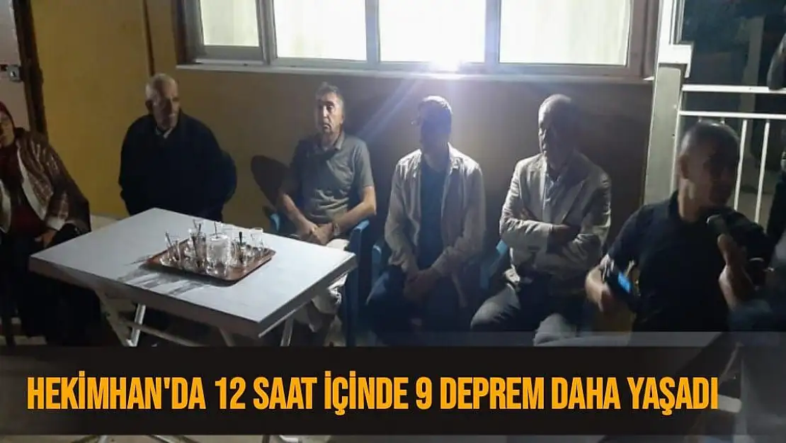 Hekimhan´da 12 saat içinde 9 deprem daha yaşadı