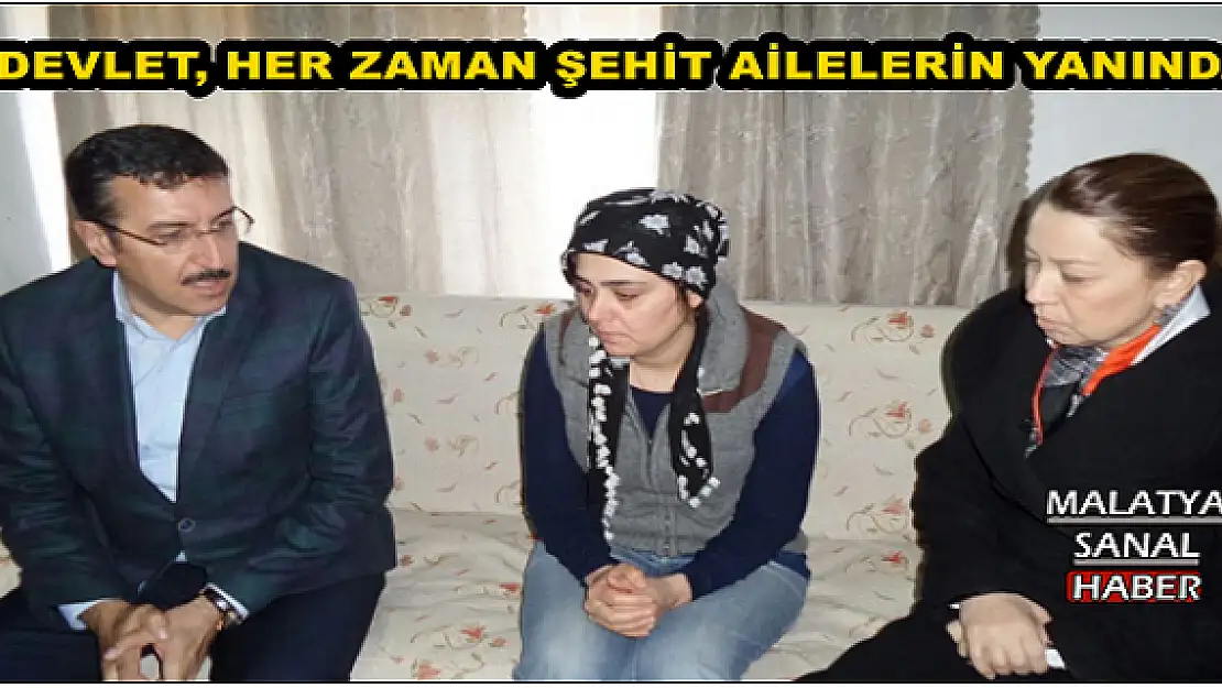 BAKAN TÜFENKCİ, MALATYA'DA ŞEHİT AİLELERİNİ ZİYARET ETTİ