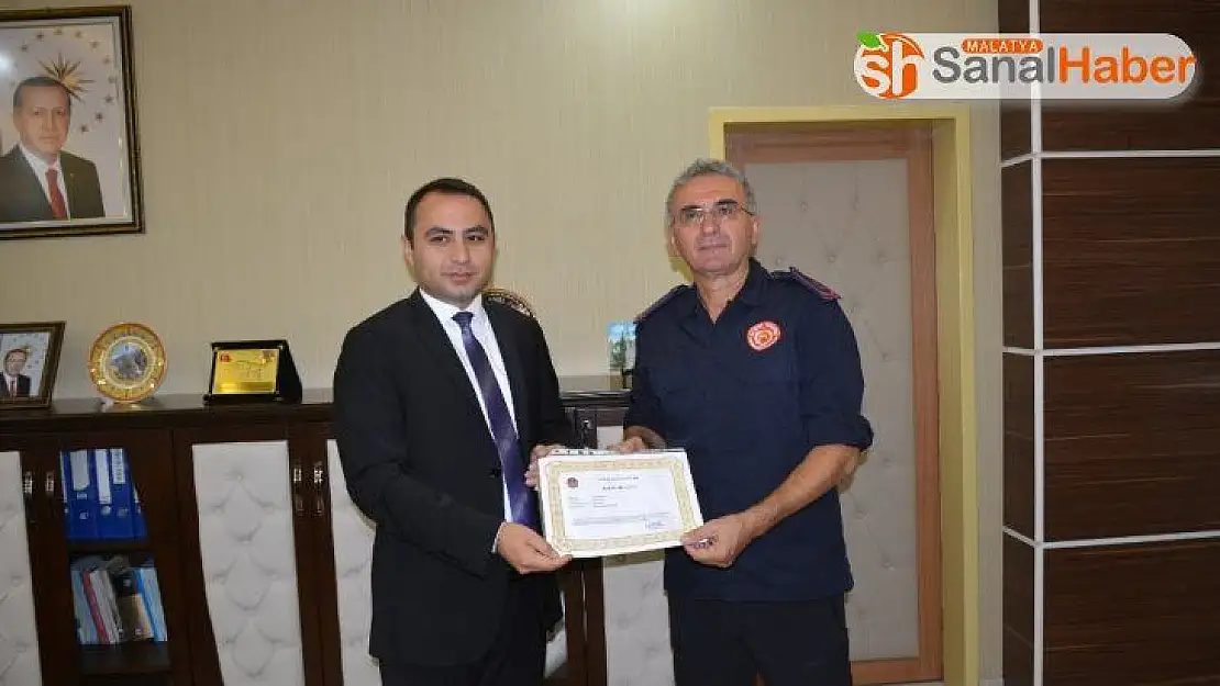 HES kanalı patlamasında, yaralıları kurtaran itfaiye ekipleri ödüllendirildi