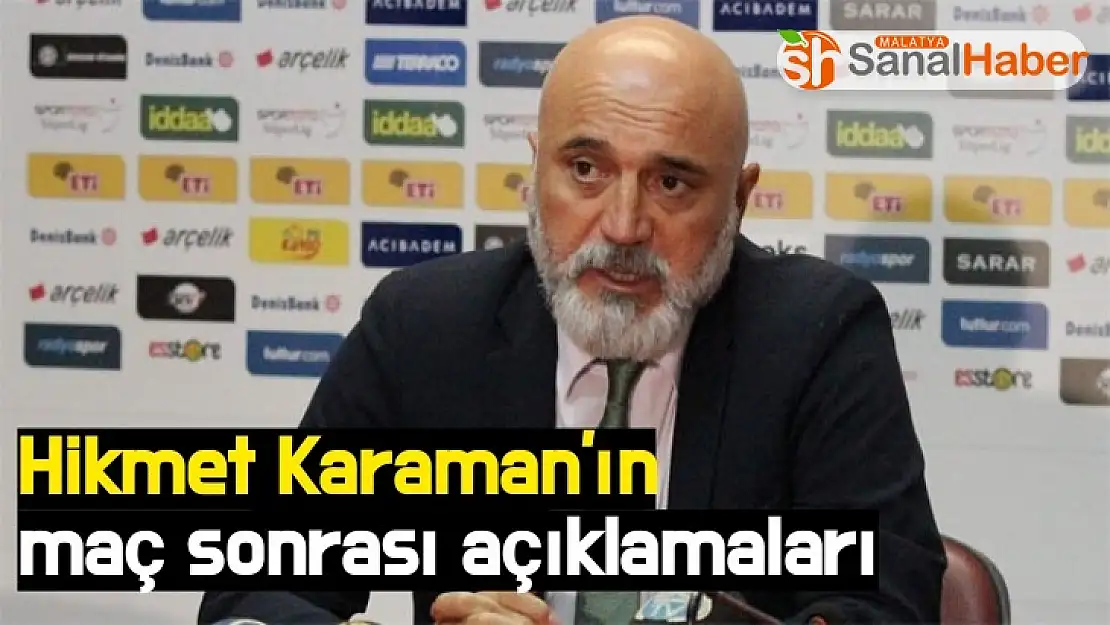 Hikmet Karaman'ın Trabzonspor maçı sonrası açıklamaları