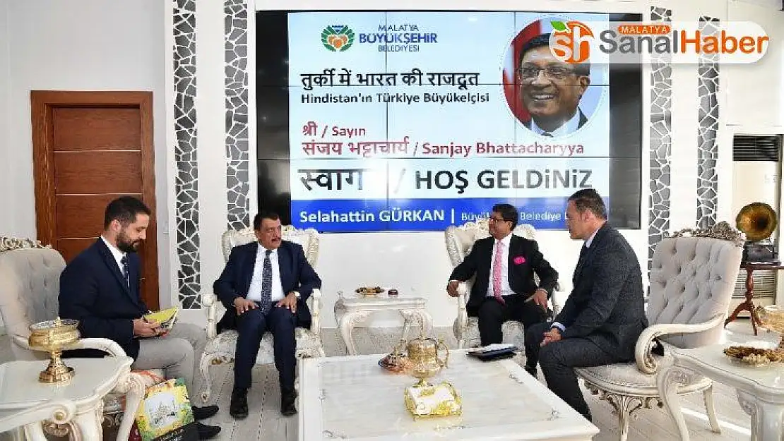 Hindistan Büyükelçisi'nden Malatya Büyükşehir Belediyesi'ne ziyaret
