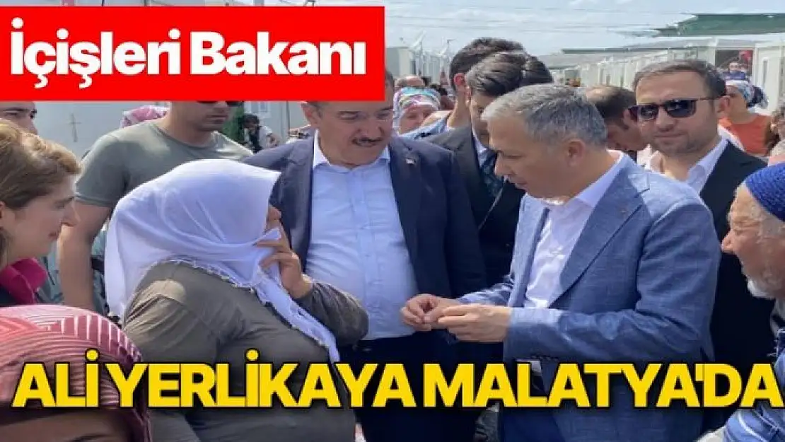 İçişleri Bakanı Ali Yerlikaya Malatya´da