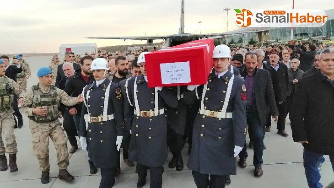 İdlib şehidi Adıyaman'da törenle karşılandı