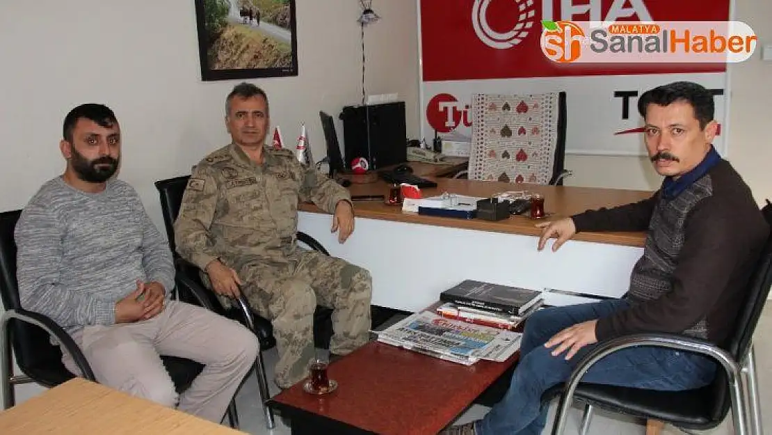 İl Jandarma Komutanı Atasoy'dan İHA'ya ziyaret