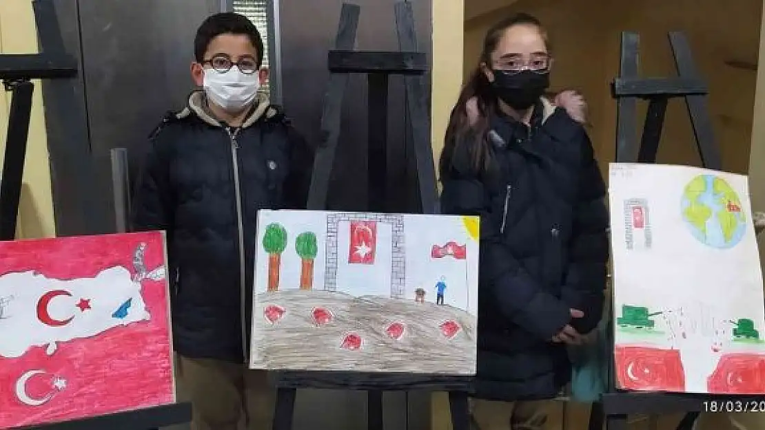'İlkokul öğrencilerinden Çanakkale Zaferi sergisi'