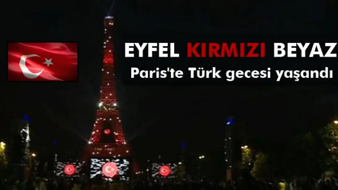 Eyfel kulesi kırmız-beyaz