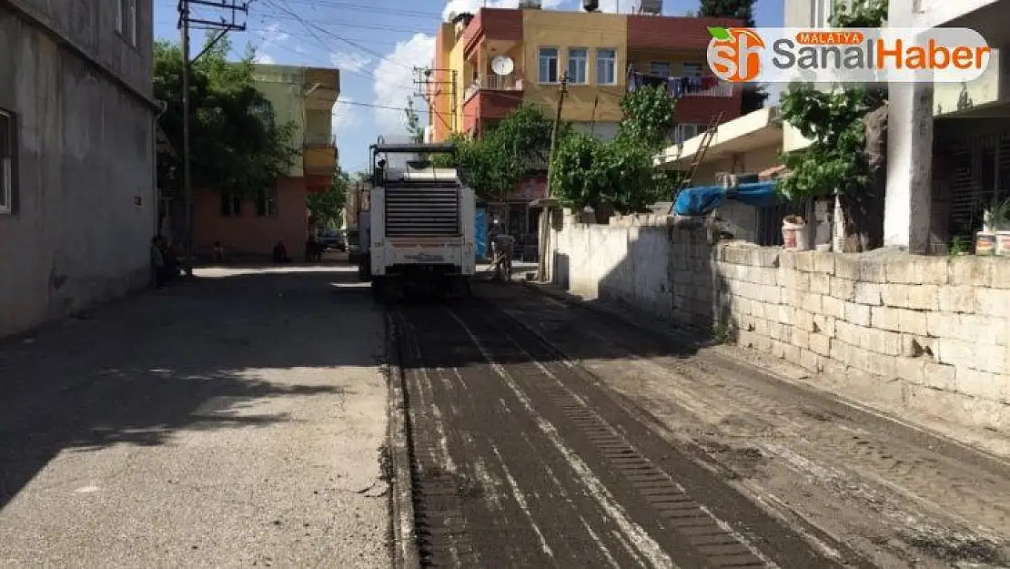 İmamağa Mahallesinde yol çalışmaları