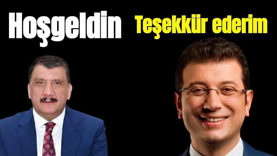 İmamoğlu Gürkan'a teşekkür etti