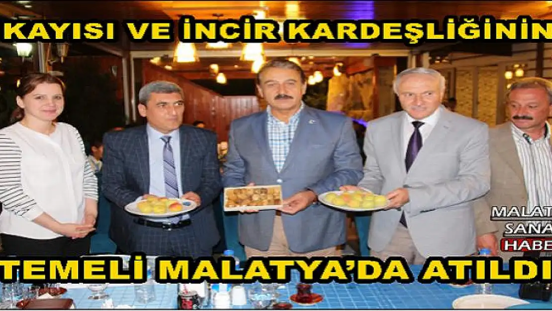 MALATYA´DA KAYISI VE İNCİR KARDEŞLİĞİNİN TEMELİ  ATILDI