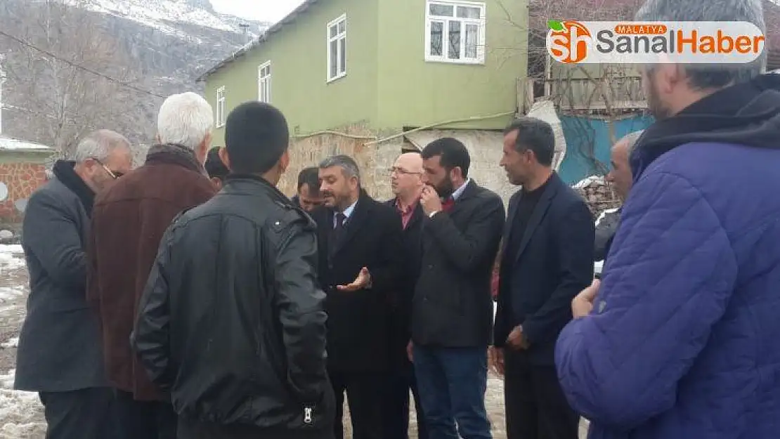 İş adamları deprem bölgesi Gerger'de incelemelerde bulundu