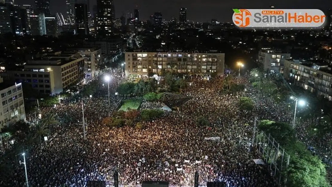 İsrail'de binlerce kişi Netanyahu hükümetini protesto etti