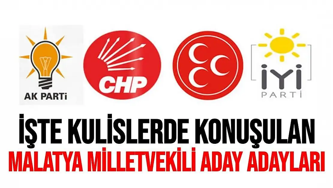 İşte Kulislerde konuşulan Malatya Milletvekili aday adayları