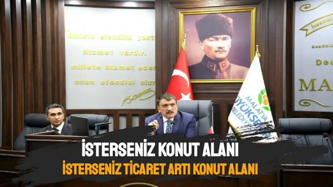 İsterseniz konut alanı isterseniz ticaret artı konut alanı