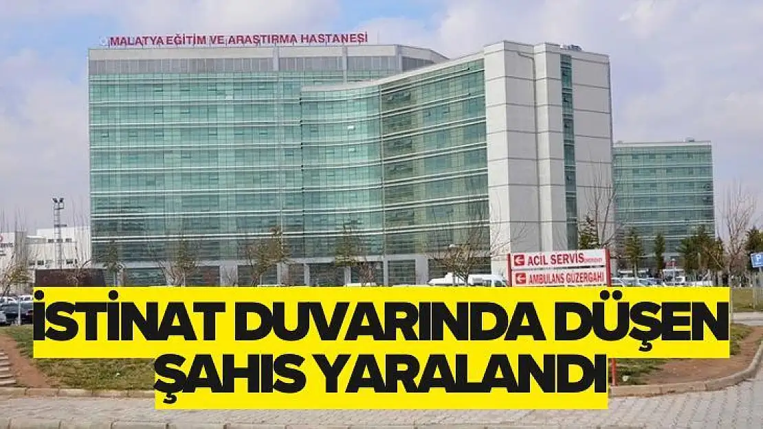 İstinat duvarında düşen şahıs yaralandı