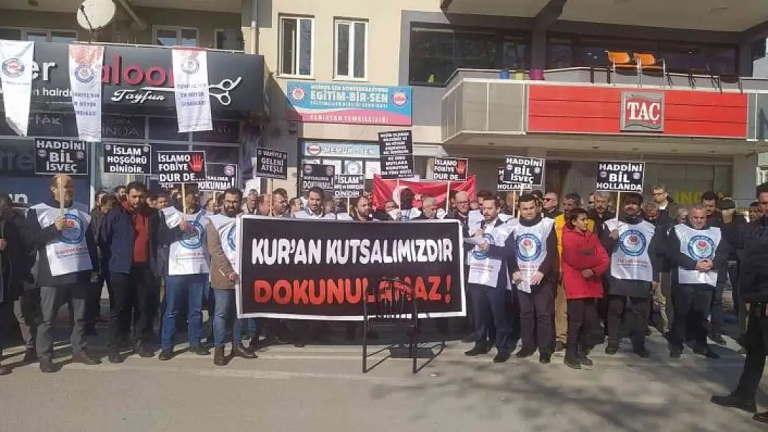 'İsveç´te Kur´an-ı Kerim yakılmasına  tepkiler sürüyor'