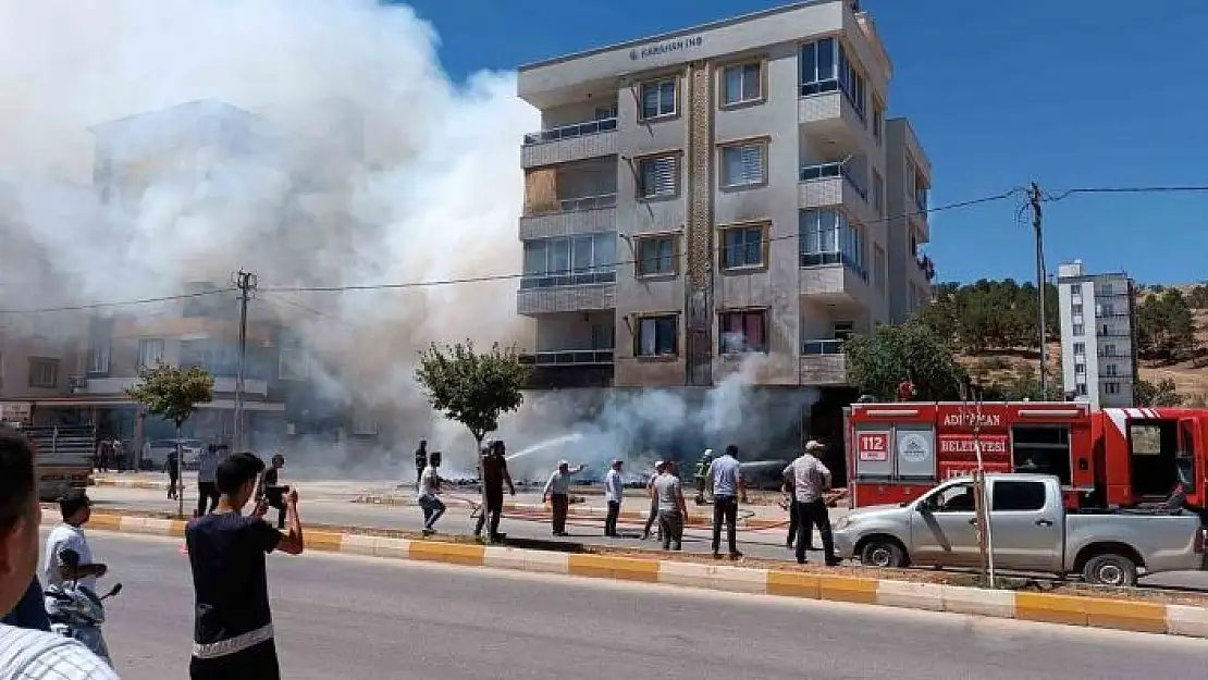 'İşyerinde çıkan yangın korkuttu'